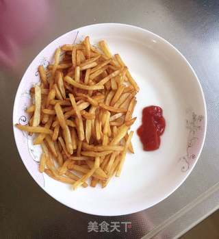 炸薯条的做法步骤:11