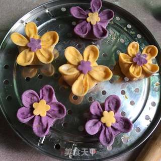 梅花蒸饺的做法步骤:21