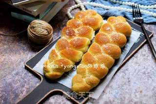 淡奶油辫子面包的做法步骤:14