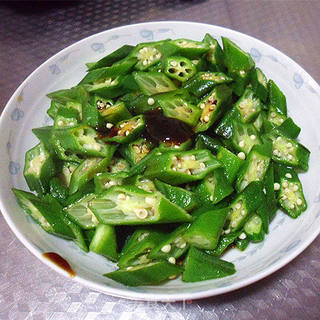金蒜秋葵的做法步骤：4