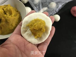 圣诞帽南瓜包的做法步骤:8
