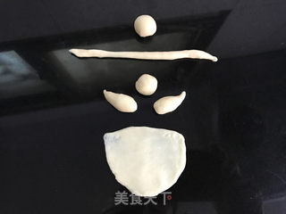 圣诞老人小餐包的做法步骤:11