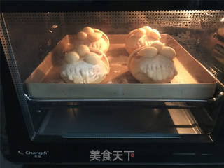 圣诞老人小餐包的做法步骤:13