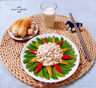 荷兰豆拌时蔬#快手素菜#的做法步骤:11