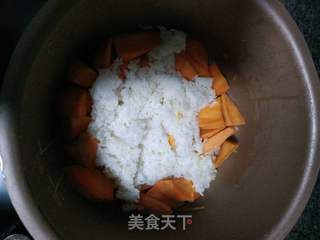 红薯焖饭的做法步骤:4