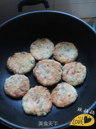 田园豆渣饼的做法步骤:11