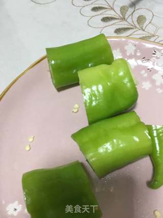 生抽浸虎皮尖椒的做法步骤:4
