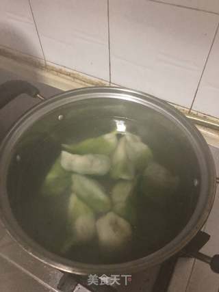 翡翠饺子的做法步骤:4