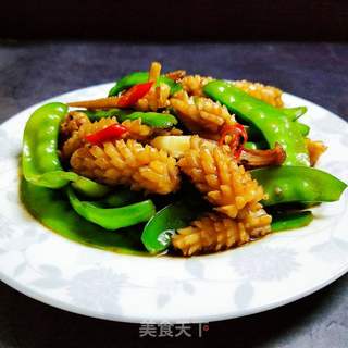 鱿鱼炒荷兰豆(如何泡发干鱿鱼)的做法步骤:14