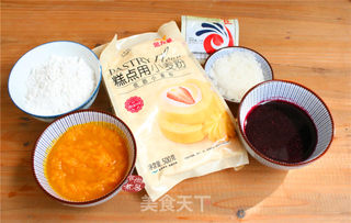 健康三色发糕（如何让发糕口感更好）的做法步骤：1