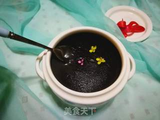 黑芝麻糊(如何让黑芝麻糊更香浓顺滑)的做法步骤:8