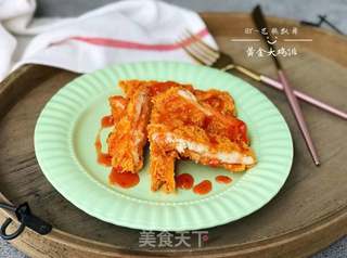 黄金大鸡排的做法步骤:11