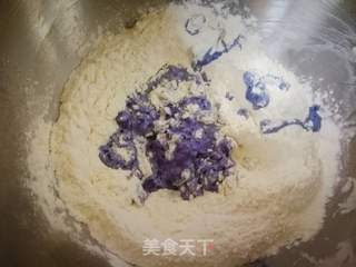 蓝玫瑰馒头的做法步骤:3