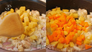 番茄鸡肉芝士焗饭【初味日记】的做法步骤:4