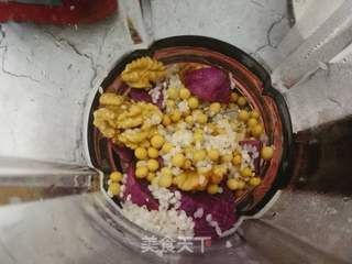 紫薯核桃豆浆的做法步骤:5
