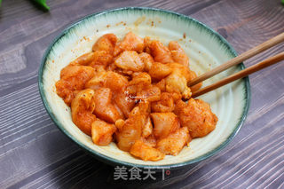 怎么炸香辣炸鸡块的做法步骤:3
