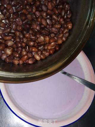红豆紫薯奶香糕的做法步骤：6