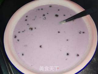 红豆紫薯奶香糕的做法步骤：7