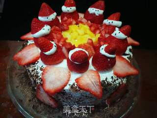 草莓生日奶油蛋糕的做法步骤:13