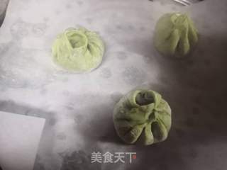 菠菜肉末马蹄包子的做法步骤:20
