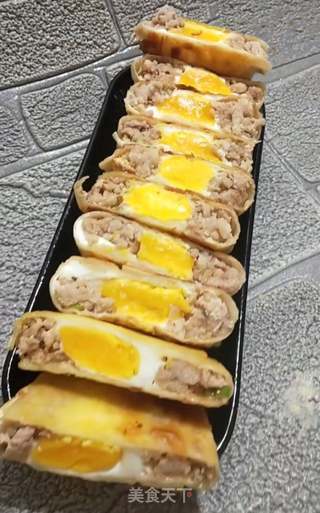 鸡蛋肉饼的做法步骤：12