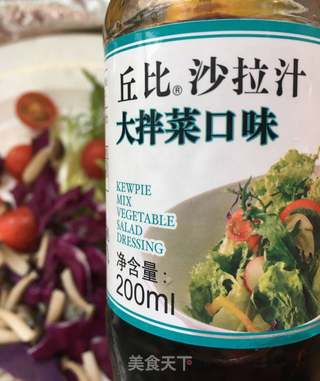 海鲜菇鹌鹑蛋蔬菜沙拉的做法步骤:10