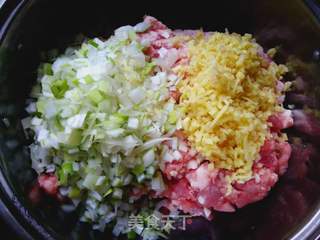 紫薯香辣大肉饺的做法步骤:2