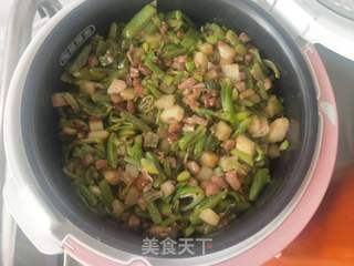 豆角焖饭的做法步骤:8