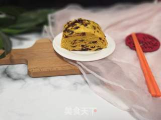南瓜蔓越莓千层糕的做法步骤:17