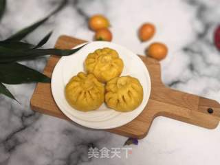 南瓜马蹄肉末包子的做法步骤:21