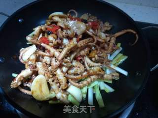 干锅八爪鱼的做法步骤：13