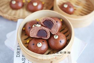 轻松熊豆沙包的做法步骤:13