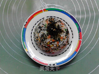 海苔胡萝卜炒饭的做法步骤:14
