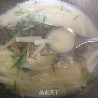 浓香奶白鲫鱼汤的做法步骤：9