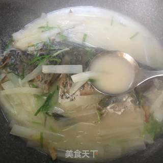 浓香奶白鲫鱼汤的做法步骤:10