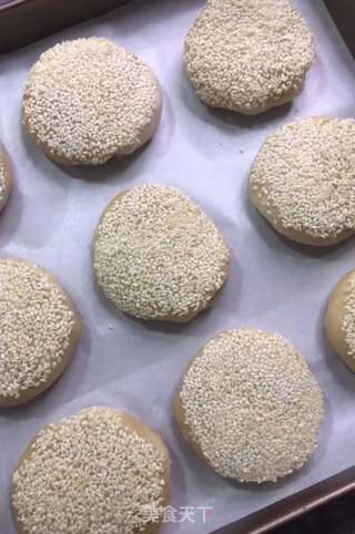 油酥芝麻烧饼的做法步骤:14