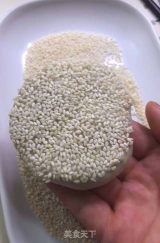 油酥芝麻烧饼的做法步骤:13