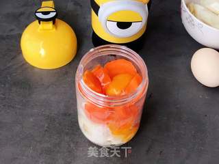 胡萝卜山药糕的做法步骤:2
