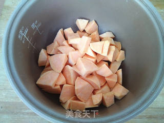 百合红薯粥的做法步骤:4