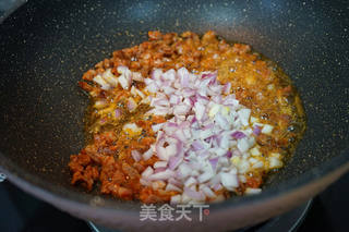 腊肠炒饭的做法步骤:9