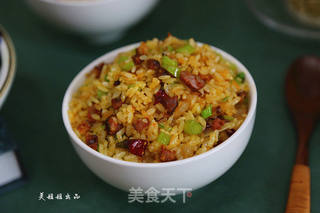 腊肠炒饭的做法步骤:18