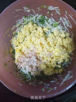 小白菜金针菇水饺的做法步骤:3