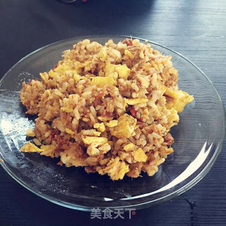 粮品五谷·糙米金枪鱼炒饭的做法步骤:5