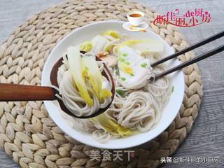 白菜荷包蛋鸡汤面的做法步骤:10
