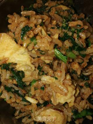 青菜蛋炒饭的做法步骤:11