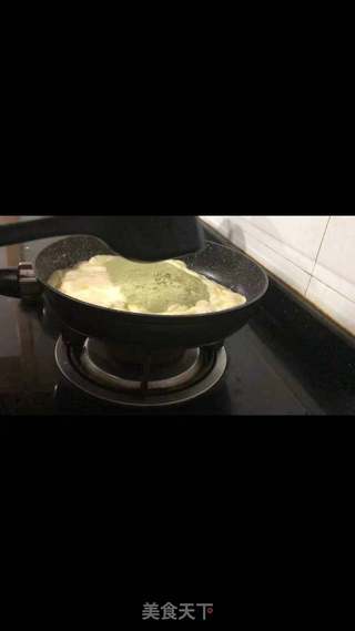 蔓越莓抹茶牛轧糖的做法步骤:5
