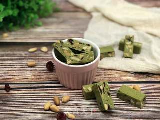 蔓越莓抹茶牛轧糖的做法步骤:11