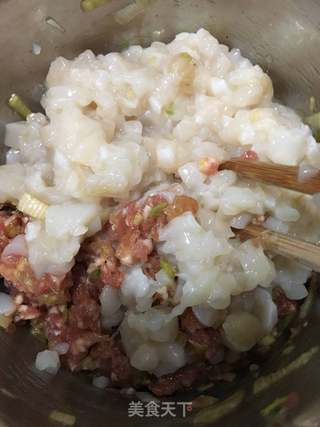 白萝卜鲜贝翡翠饺的做法步骤:19