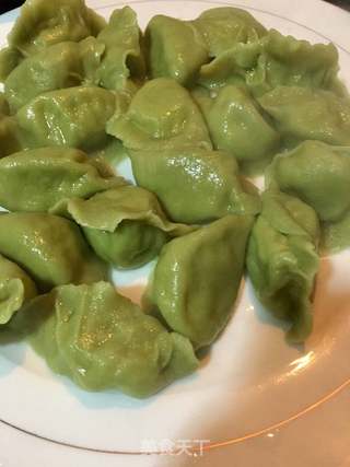 白萝卜鲜贝翡翠饺的做法步骤:32