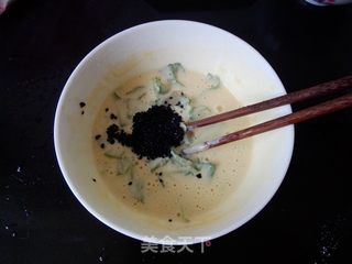 薄荷鸡蛋饼的做法步骤:7